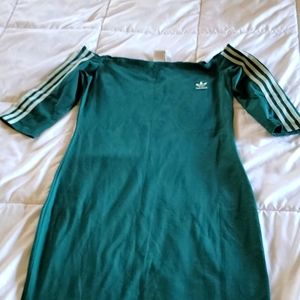 Adidas off the shoulder dress
